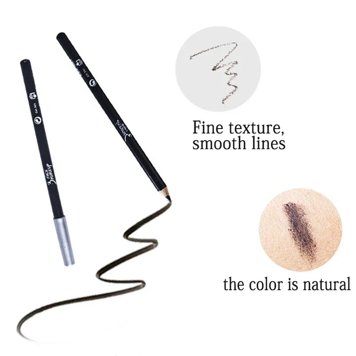 Rynx | Black Eyeliner Pencil Professional Makeup Brown Matte Eyebrow Pencil Waterproof Long-lasting Smooth Pencil Beauty Tool Accessories