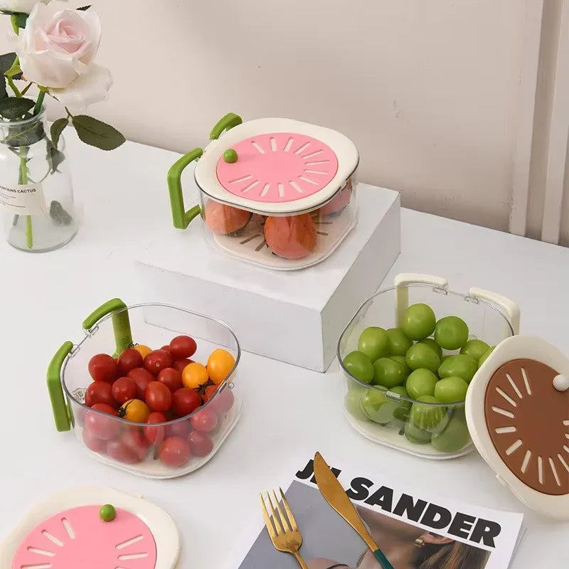 Lisslune | Dust-Proof Fruit Drainer Basket