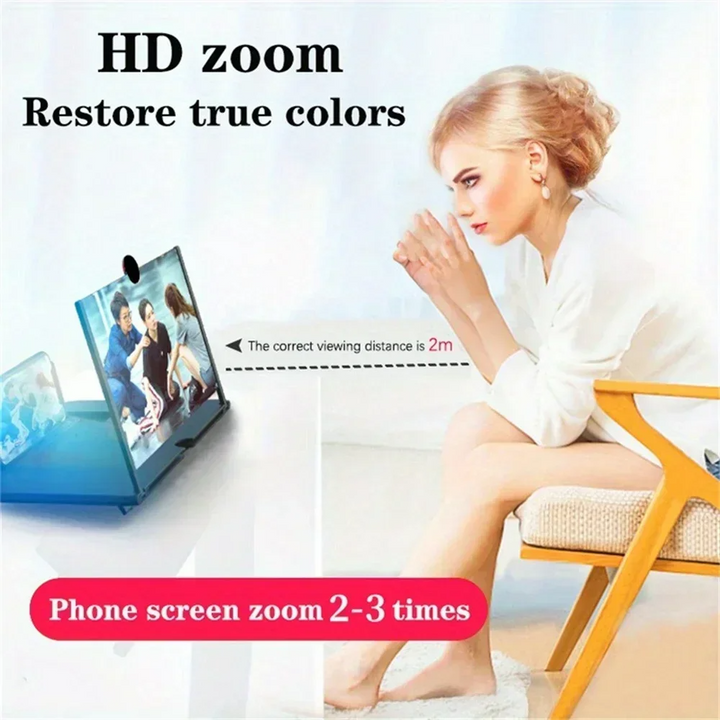 Lisslune | Phone Screen Magnifier – Portable 10 Inch Smartphone Projector