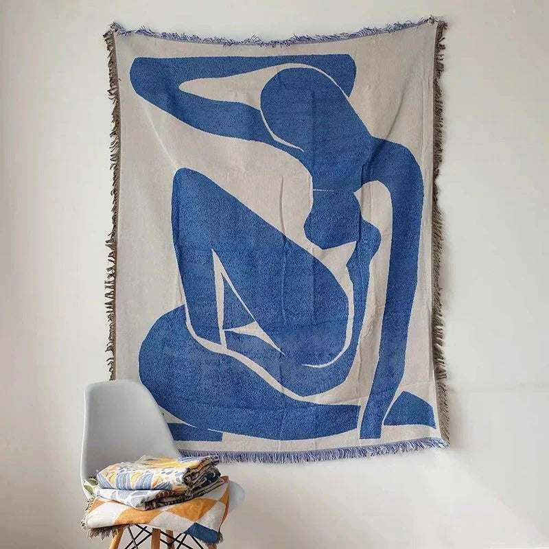 Lisslune | blue silhouette blanket