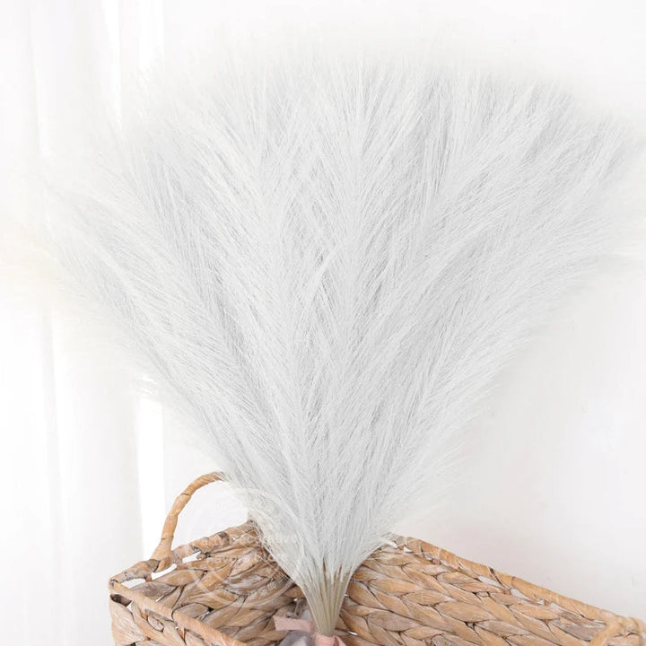 Rynx 15/30pcs Artificial Pampas Grass Bouquet Home Living Room Wedding Party Decoration Artificial Plant 43cm Dried Flower Reed DIY Vase