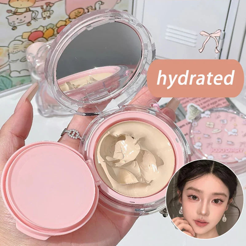Rynx | Sweet Cat Air Cushion Compact Cream Hydrating High Coverage Foundation Oil Control Concealer BB Cream Korean Makeup Base Cosmetics