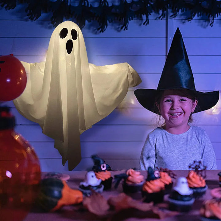 Rynx | Halloween Party LED Light Ghost Home Indoor Outdoor Decoration Supplies Haunted House Bar Hanging Horror Props with Lights