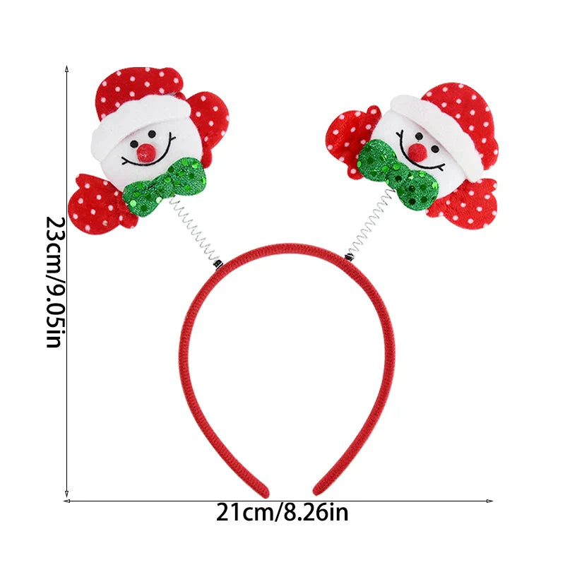 Rynx Christmas Headband Kids Adults Santa Moose Xmax Tree Hair Accessories Photo Props Christmas Decoration 2024 New Year Gifts