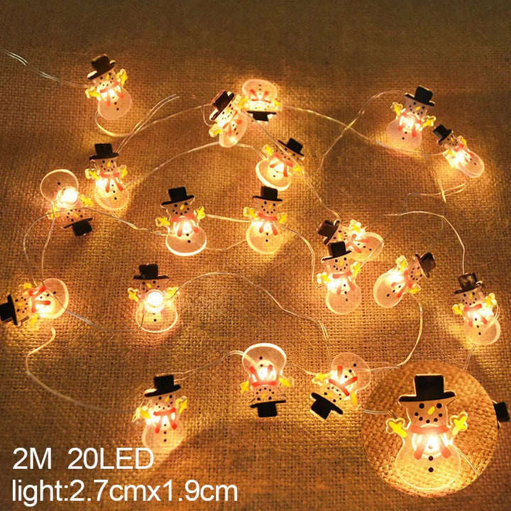 Rynx Snowflake LED Light Christmas Decorations For Home Hanging Garland Christmas Tree Decor Ornament Christmas Xmas Gift New Year