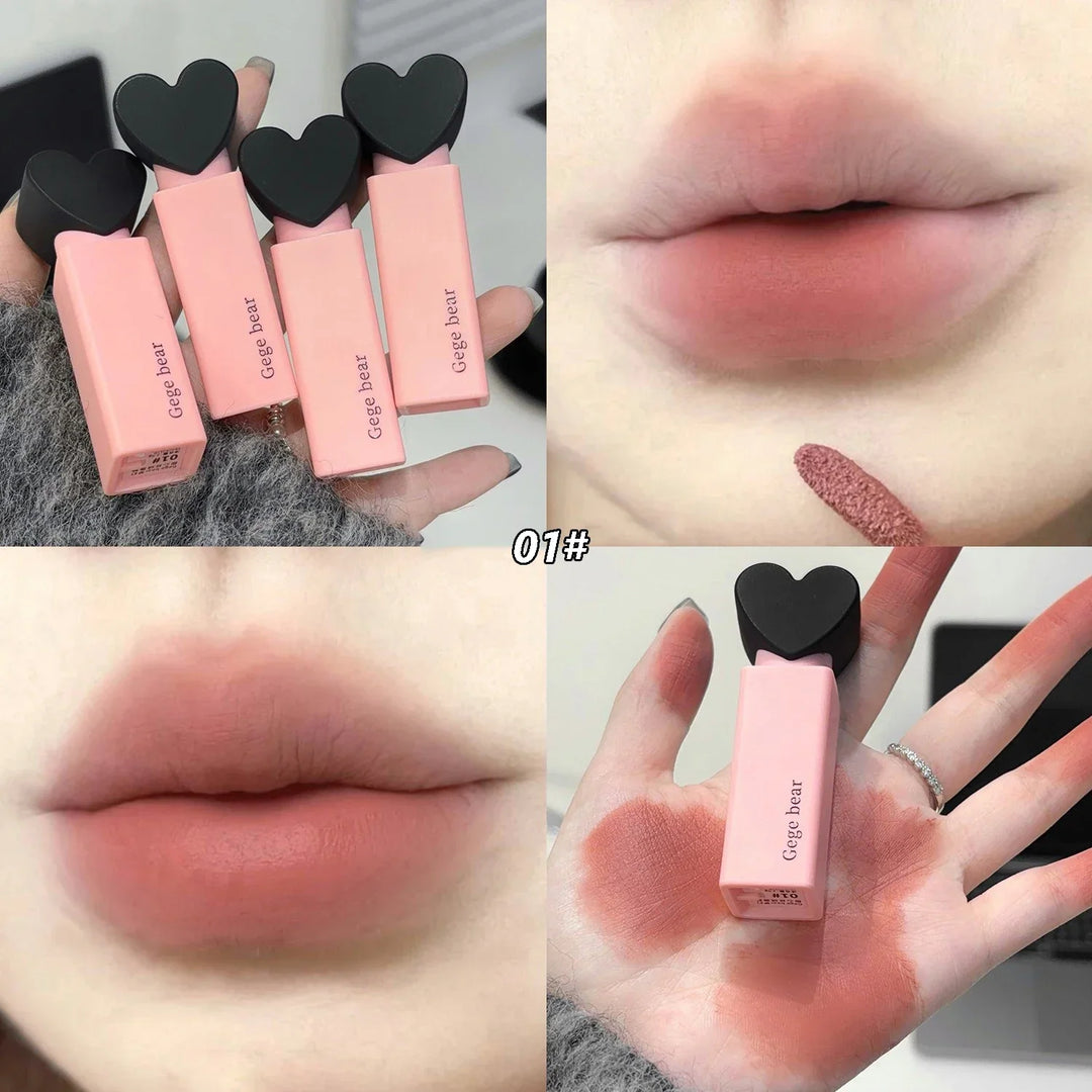 Rynx | 6 Colors Matte Velvet Lipstick Long-lasting Makeup Liquid Lip Gloss Waterproof Non-bleeding Cup Lip Lacquer Tint Makeup Cosmetics