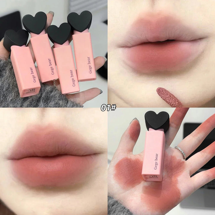 Rynx | 6 Colors Matte Velvet Lipstick Long-lasting Makeup Liquid Lip Gloss Waterproof Non-bleeding Cup Lip Lacquer Tint Makeup Cosmetics