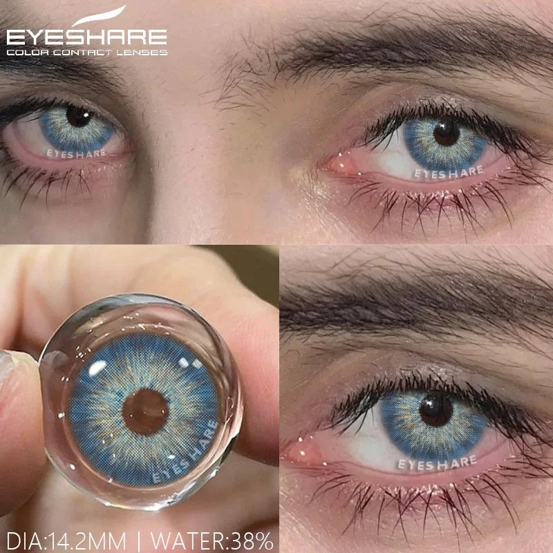 Rynx | 1pair color contact lenses gray color contacts for eye fashion blue eye lenses annual green eye contacts black lenses
