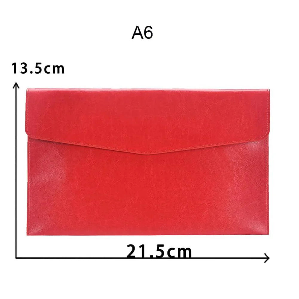 Lisslune | Elegant PU leather business portfolio with plenty of storage