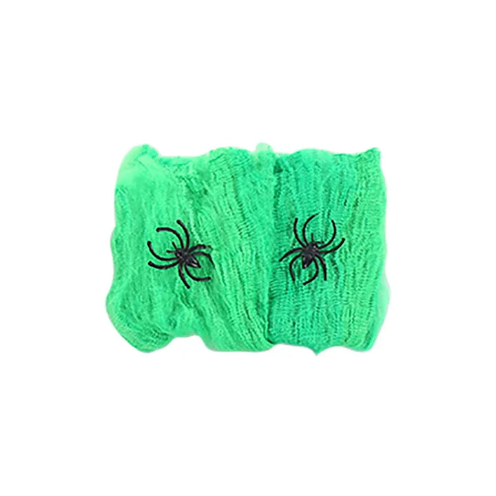 Rynx | Artificial Spider Web, Horror Spider Web Halloween Decorations, Stretchable Spider Web with Spider, Gothic Horror Home Decor