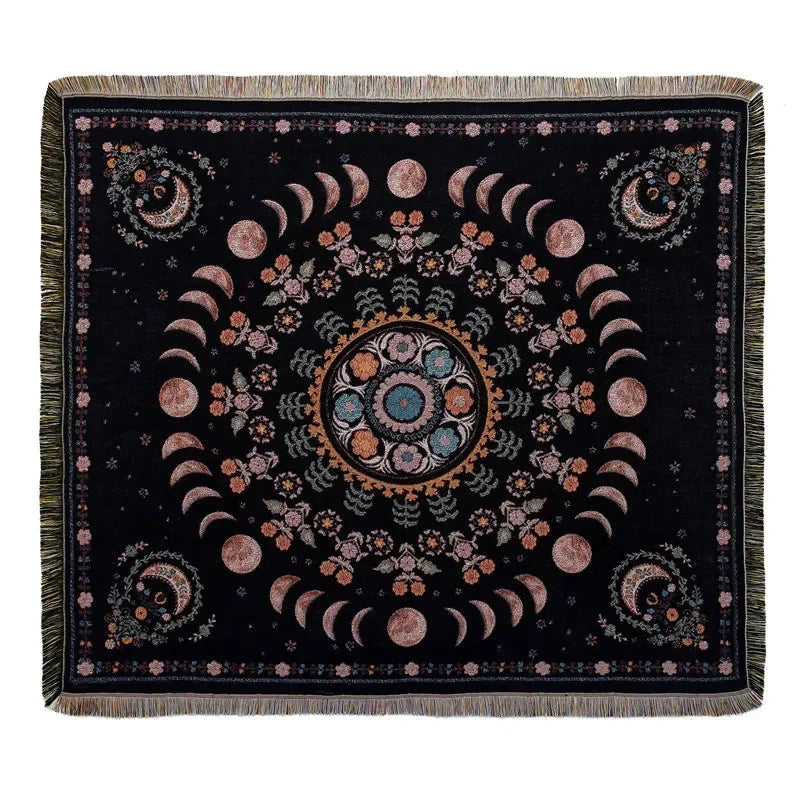 Lisslune | Sun & Flowers Wall Tapestry Blanket