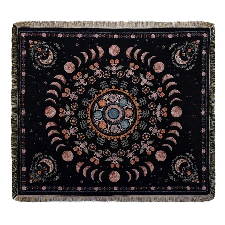 Lisslune | Sun & Flowers Wall Tapestry Blanket