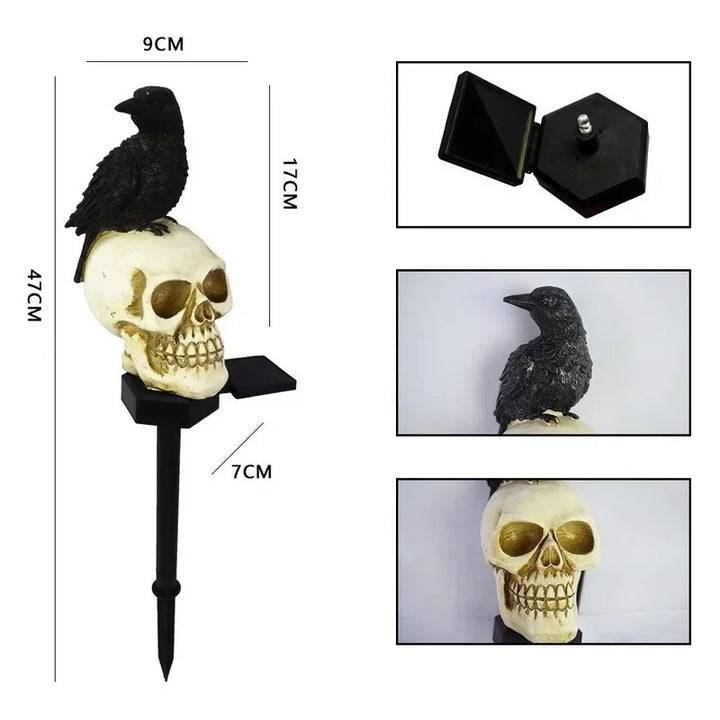 Rynx | Halloween Outdoor Light Skeleton Ghost Horror Grimace Party Decoration for Courtyard Home Holiday Lighting Garden Decoration