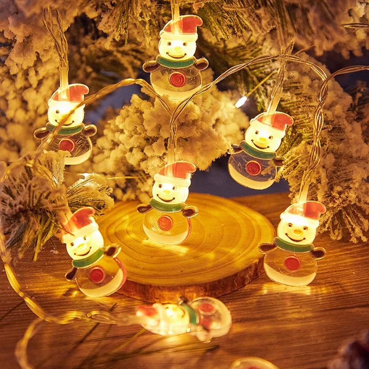 Rynx Christmas Tree LED Fairy Light String 1.5M 10LED Xmas Hanging Light Fairy Light Garland Home Decor Ornament New Year Gifts