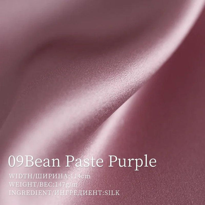 Lisslune | Opulent Red Raspberry 30 Momme Heavy Satin Silk Fabric for Refined Dress Couture and Couture Creations