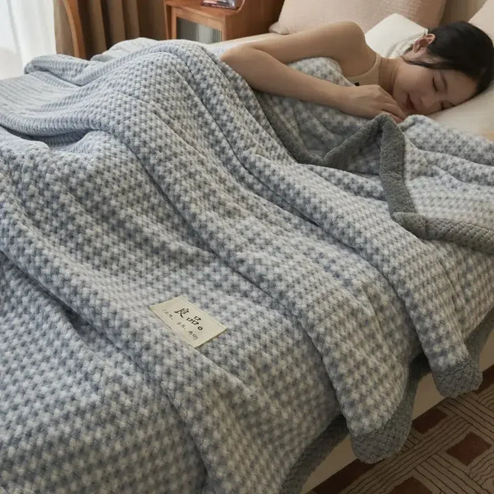 Lisslune | Plaid Knit Blanket