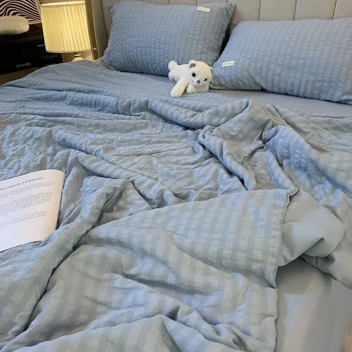 Rynx 1 Pc Summer Cooler Comforter Cheap Bed Covers Quilted Blankets Spring Double Super Single King Comforter Pure Machine Washable Blanket