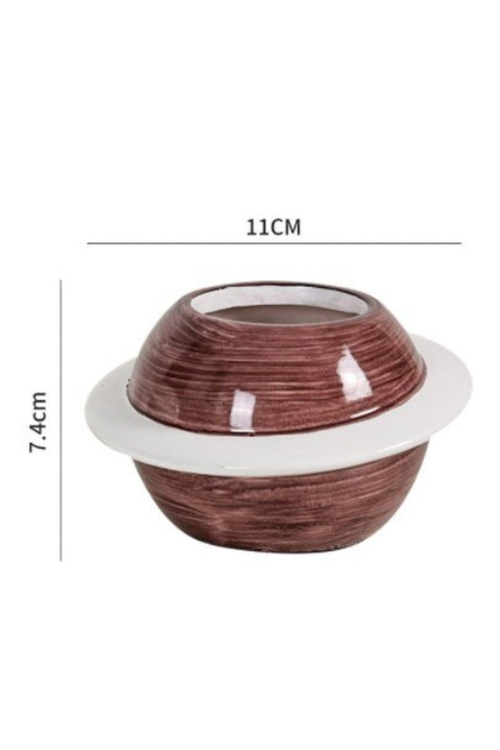 Lisslune | Motif ceramic pot for succulents