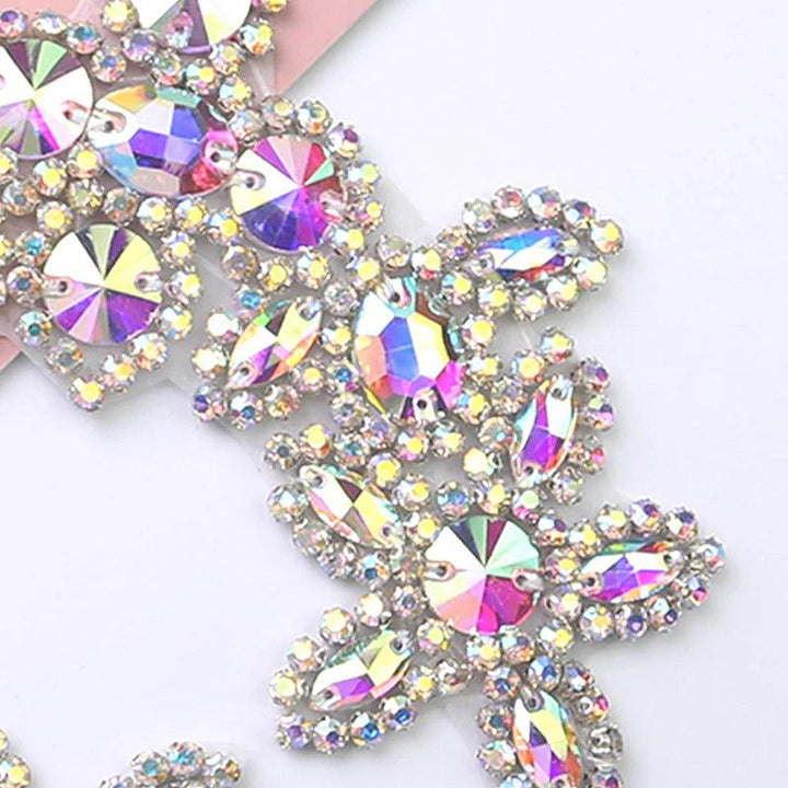 Lisslune | Sparkling Crystal-Studded Rhinestone Waist Appliqué Belt