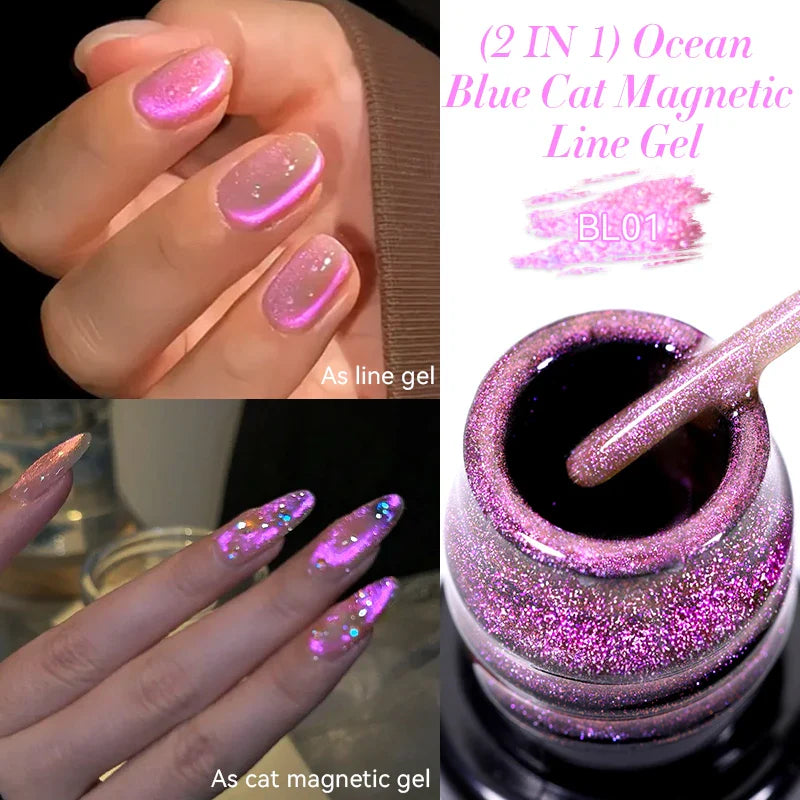 Rynx | 5ML Silver Metallic Painter Liner Gel Nail Polish Super Bright Mirror Drawing Gel Semi Permanent Line French Nail Art