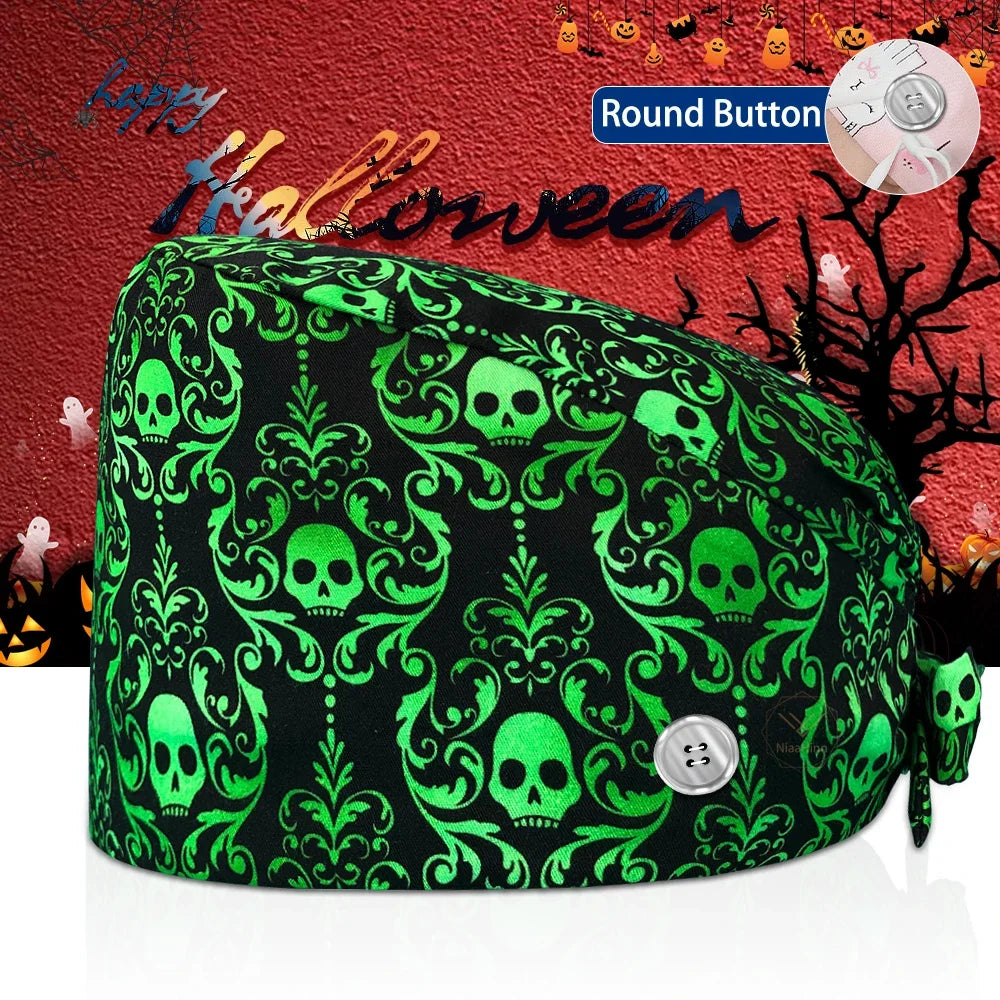 Lisslune | Surgical Skull Print Apron with Adjustable Design and Button