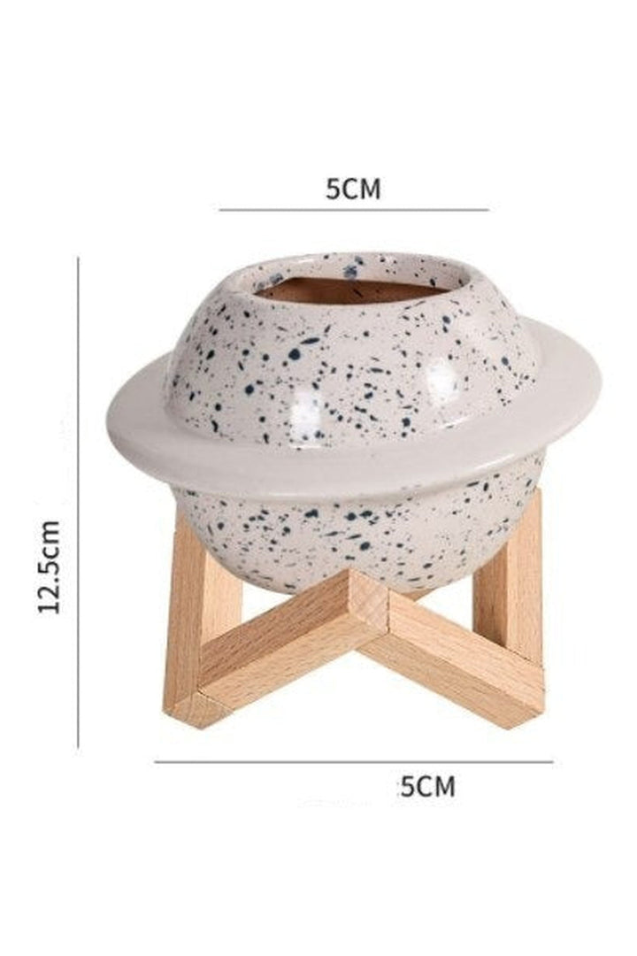 Lisslune | Motif ceramic pot for succulents