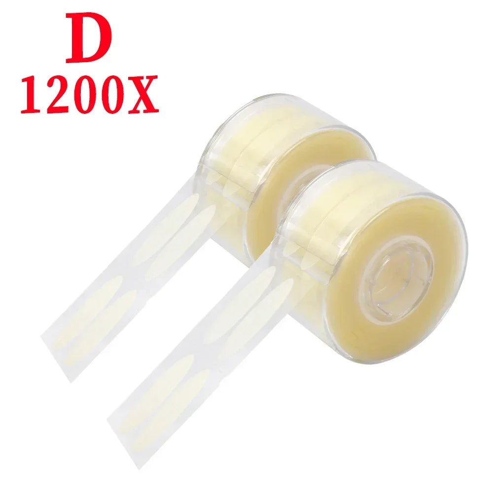 Rynx | Invisible double eyelid stickers 2400 pieces premium eye lifting strips Self-adhesive double eyelid tapes Clear beige eye tapes Makeup tool
