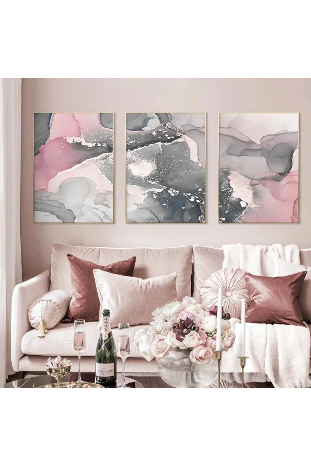 Lisslune | Marble Canvas Poster
