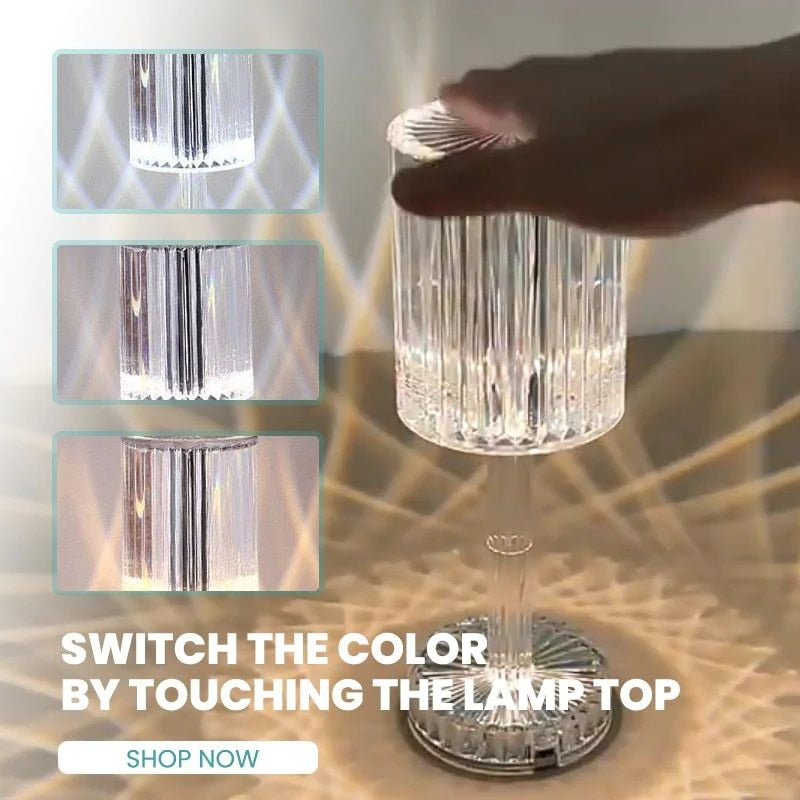 Lisslune | Diamond Glow Acrylic Touch Table Night Lamp