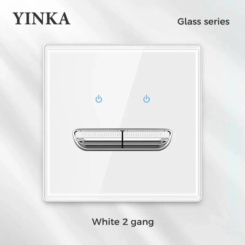 Lisslune | Elegant LED Crystal Glass Light Switch Panel - Versatile Multi-Control System