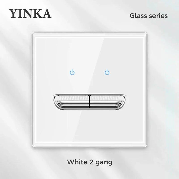 Lisslune | Elegant LED Crystal Glass Light Switch Panel - Versatile Multi-Control System