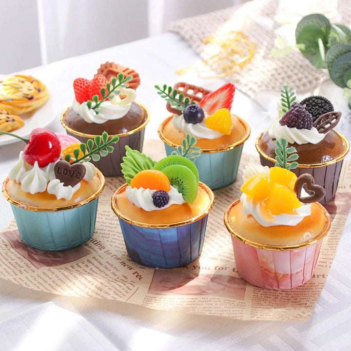 Lisslune | Set of 6 Life-Like Synthetic Pattern Decorations for Home and Event Enhancement