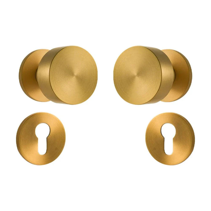 Lisslune | Sleek Serenity Brass Door Handle: Enhance the Style and Security of Your Home