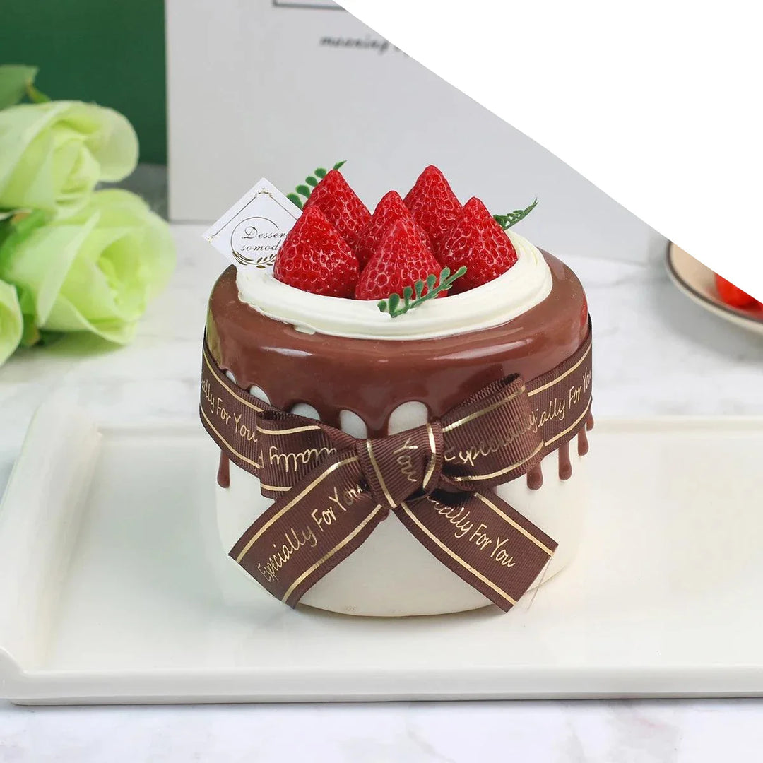 Lisslune | Realistic Artificial Sea Salt Room Cake Model - Ideal for Events, Home Decor, and Restaurant Displays