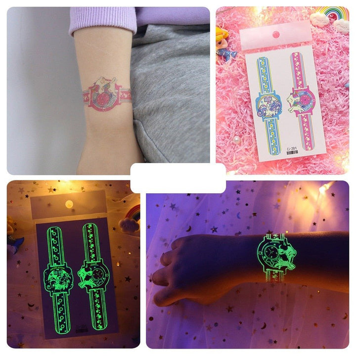 Lisslune | Luminous, washable watch tattoo stickers