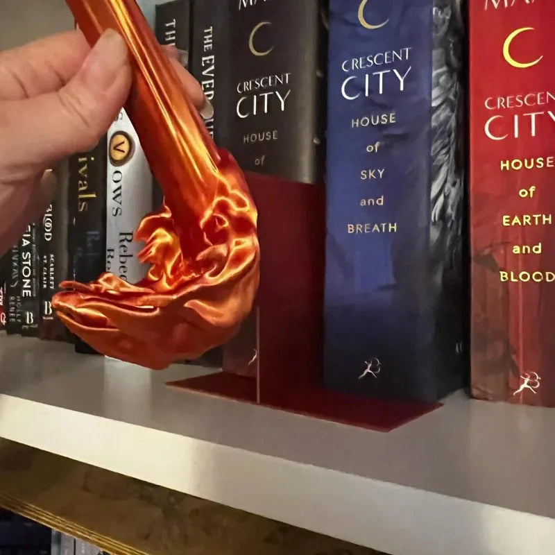 Rynx | 3D Dragon Flames Book Nook Decoration Creative Funny Spray Fire Dragon Bookshelf Ornament Halloween Birthday Gift Home Decor