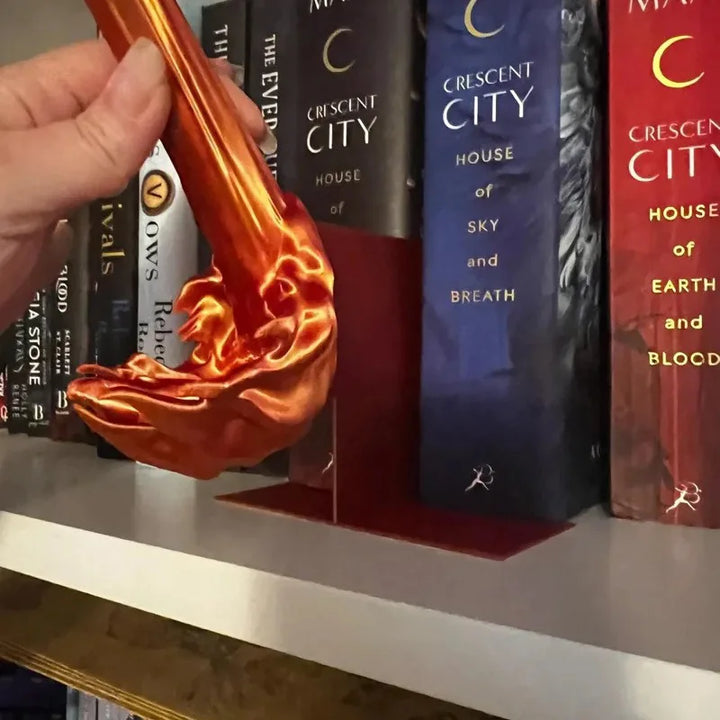 Rynx | 3D Dragon Flames Book Nook Decoration Creative Funny Spray Fire Dragon Bookshelf Ornament Halloween Birthday Gift Home Decor