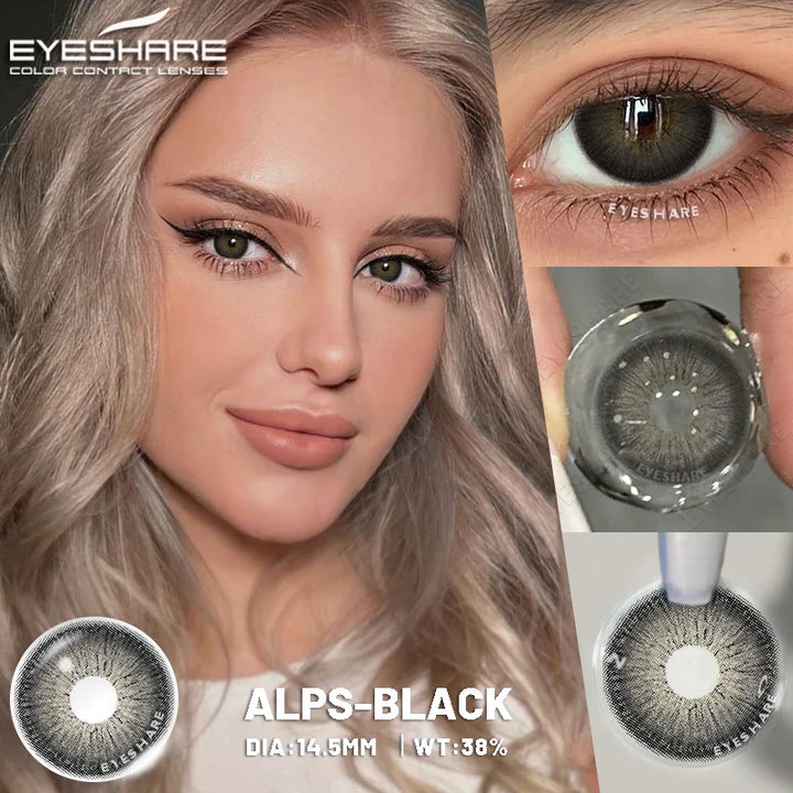 Rynx | Color contact lenses for eyes 1 pair High-quality grey lenses cosmetic blue eyes contact lenses annual cosmetic green eye lens