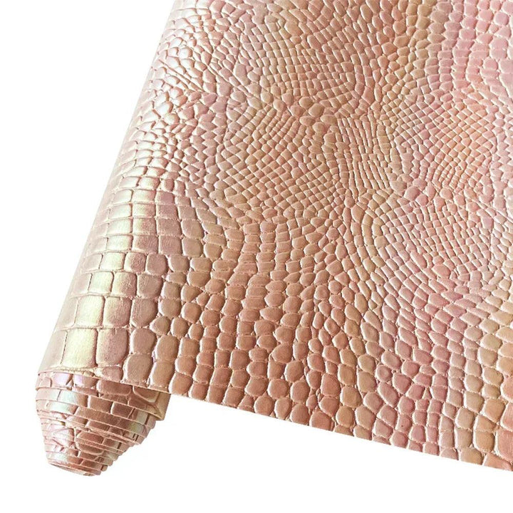 Lisslune | Luxe Holographic Crocodile Pattern Faux Leather Craft Roll - 30x135cm
