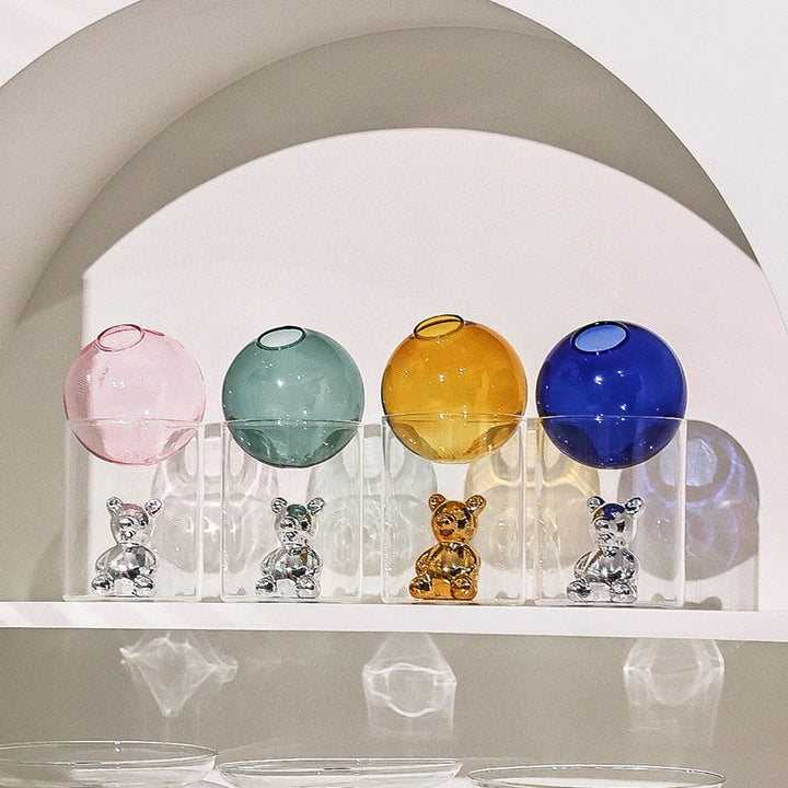 Lisslune | SphereGlow - Unique minimalistic glass vase