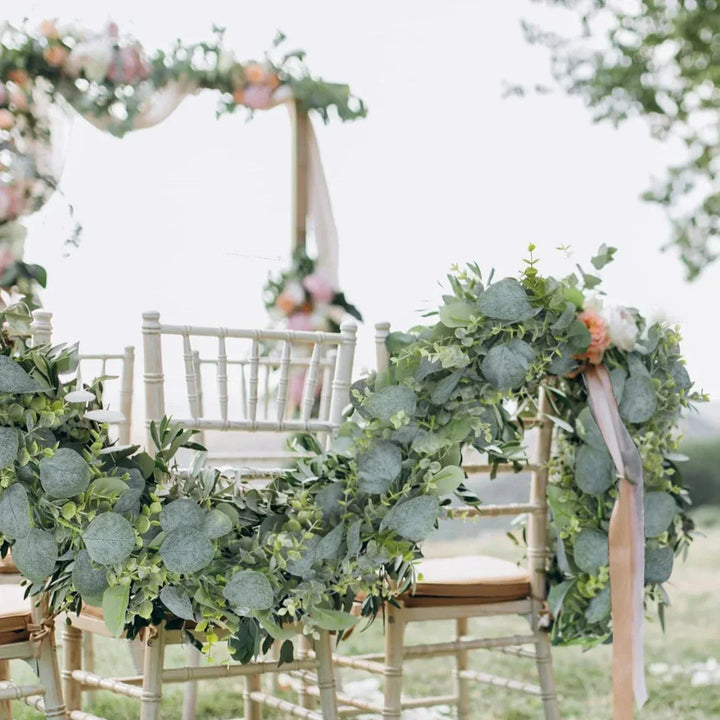 Lisslune | Garland - EucaGreen - Artificial Eucalyptus - 2-piece Set