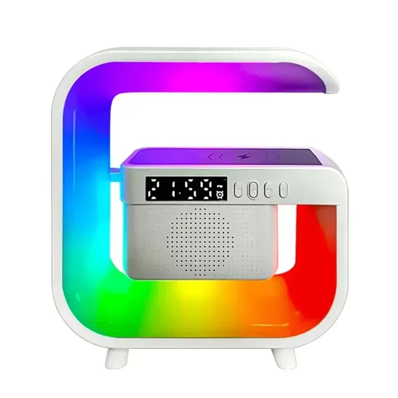 Lisslune | RGB Wireless Charging Bluetooth Futuristic Night Lamp Speaker