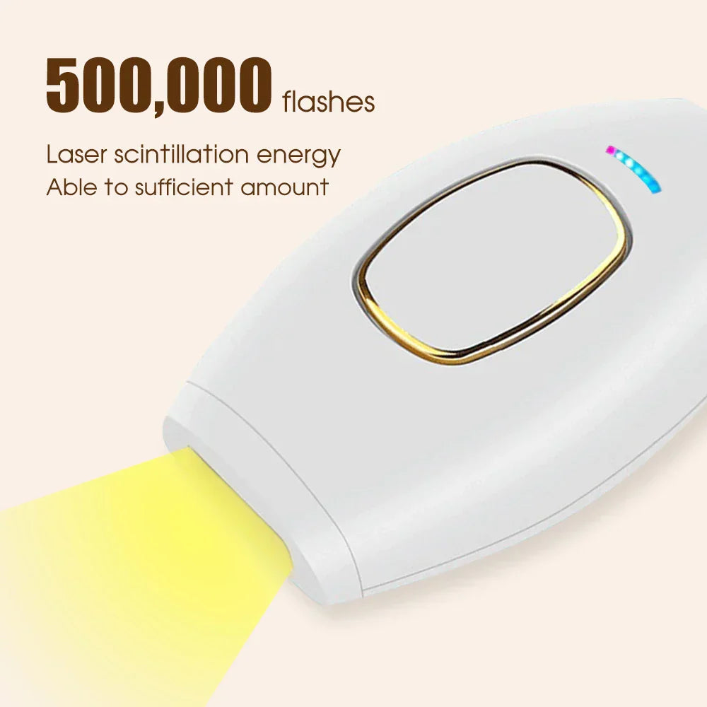 Lisslune | Bikini IPL 500,000 Flash Epilator Impulse Permanent Laser Epilator Painless For Women Hair Removal Home Use Devices