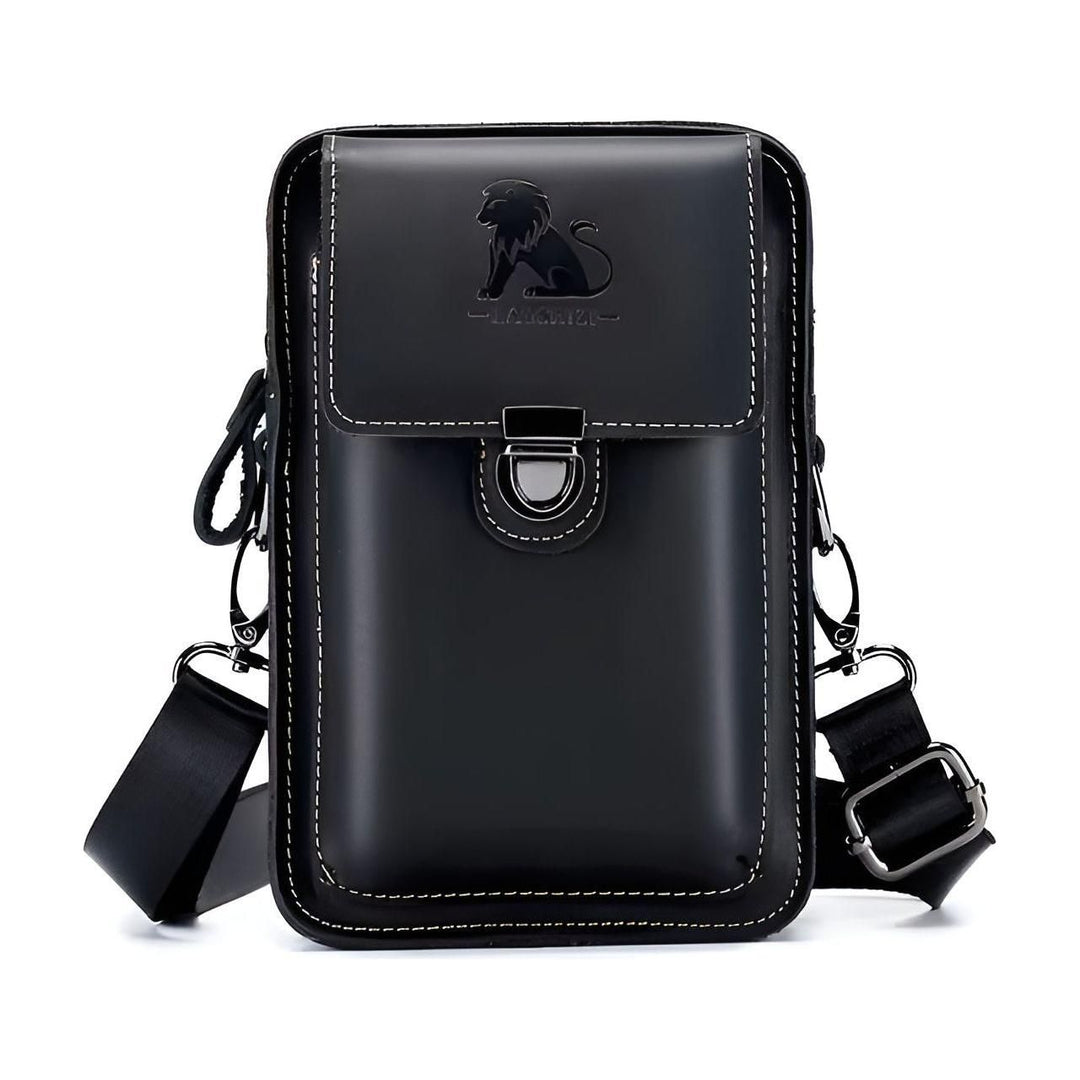 Lisslune | Vidal Bag – Functional Leather Waist Bag for Men with Adjustable Strap and Multi-Pocket Design