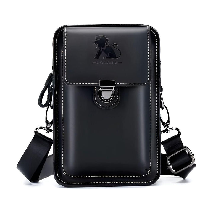 Lisslune | Vidal Bag – Functional Leather Waist Bag for Men with Adjustable Strap and Multi-Pocket Design