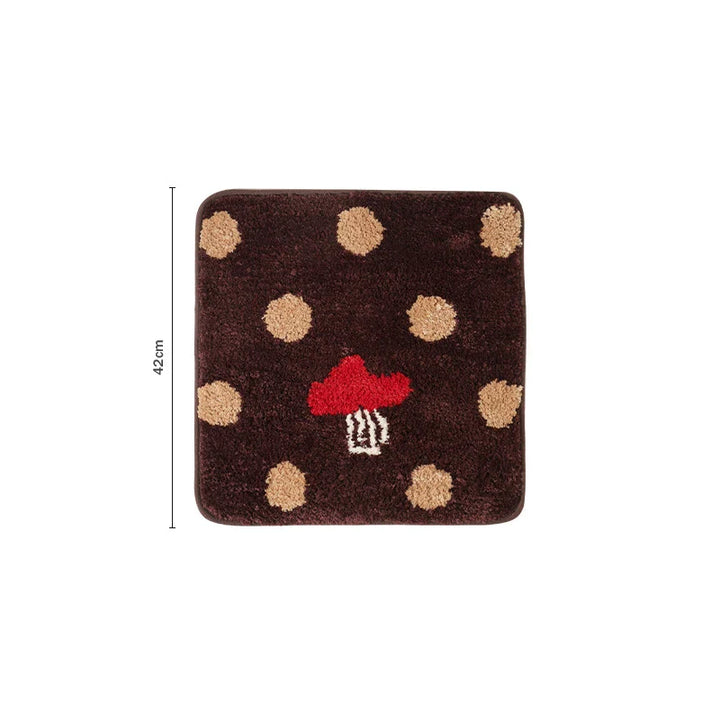 Rynx | Lovely Tufting Seat Cushion Mat Soft Round Square Mushroom Dots Chair Sofa Pad Home Office Warm Room Decor for Autumn Winter