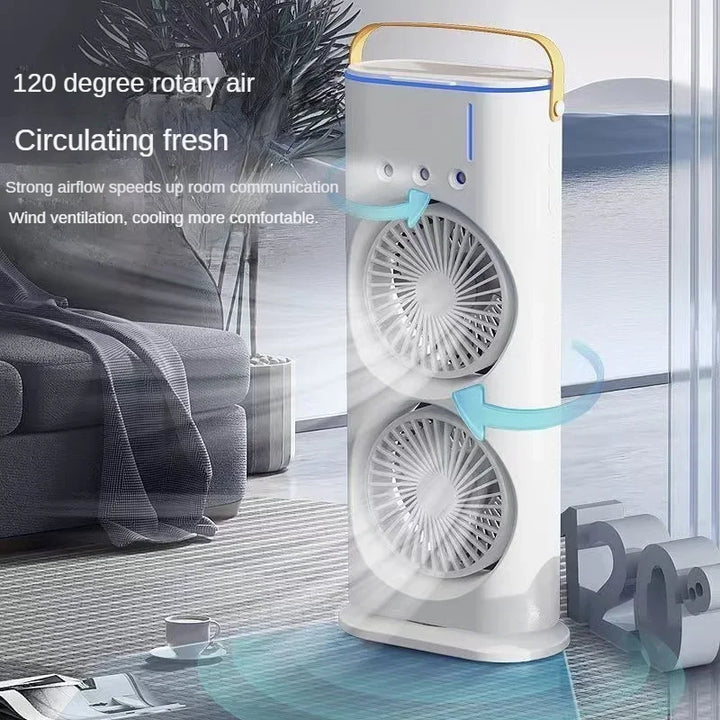 Lisslune | Portable Double Fan Cooling Spray Air Conditioning