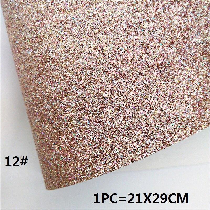 Lisslune | Sparkling Rose Gold Glitter Leather Craft Sheet - Transform Your DIY Projects with Elegance