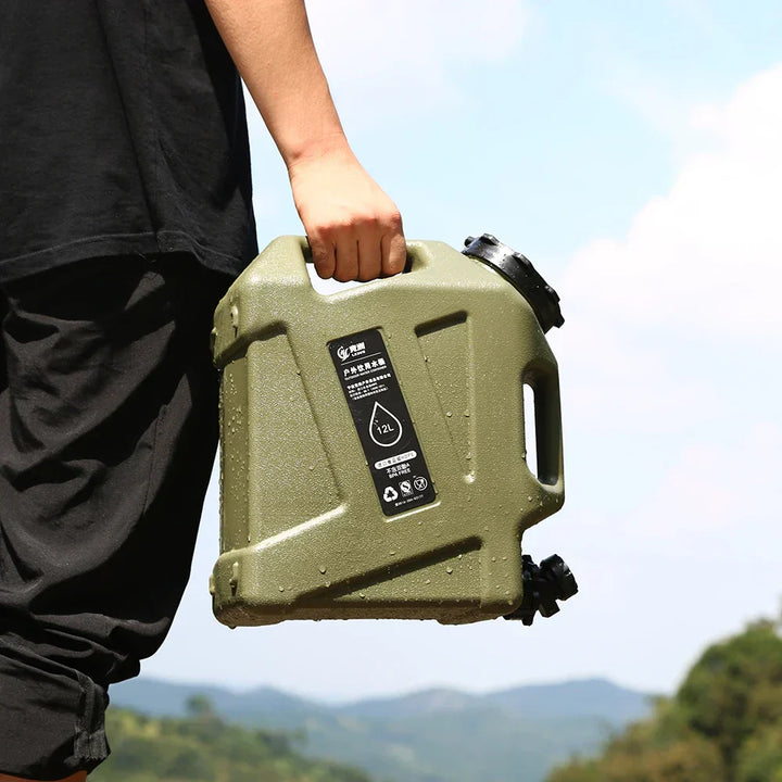 Lisslune | Portable 12L water container with tap – Sturdy canister for outdoor and camping