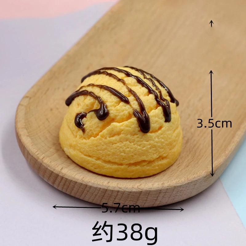 Lisslune | Life-like resin ice cream cone model - Realistic artificial dessert decoration for photography and home decor